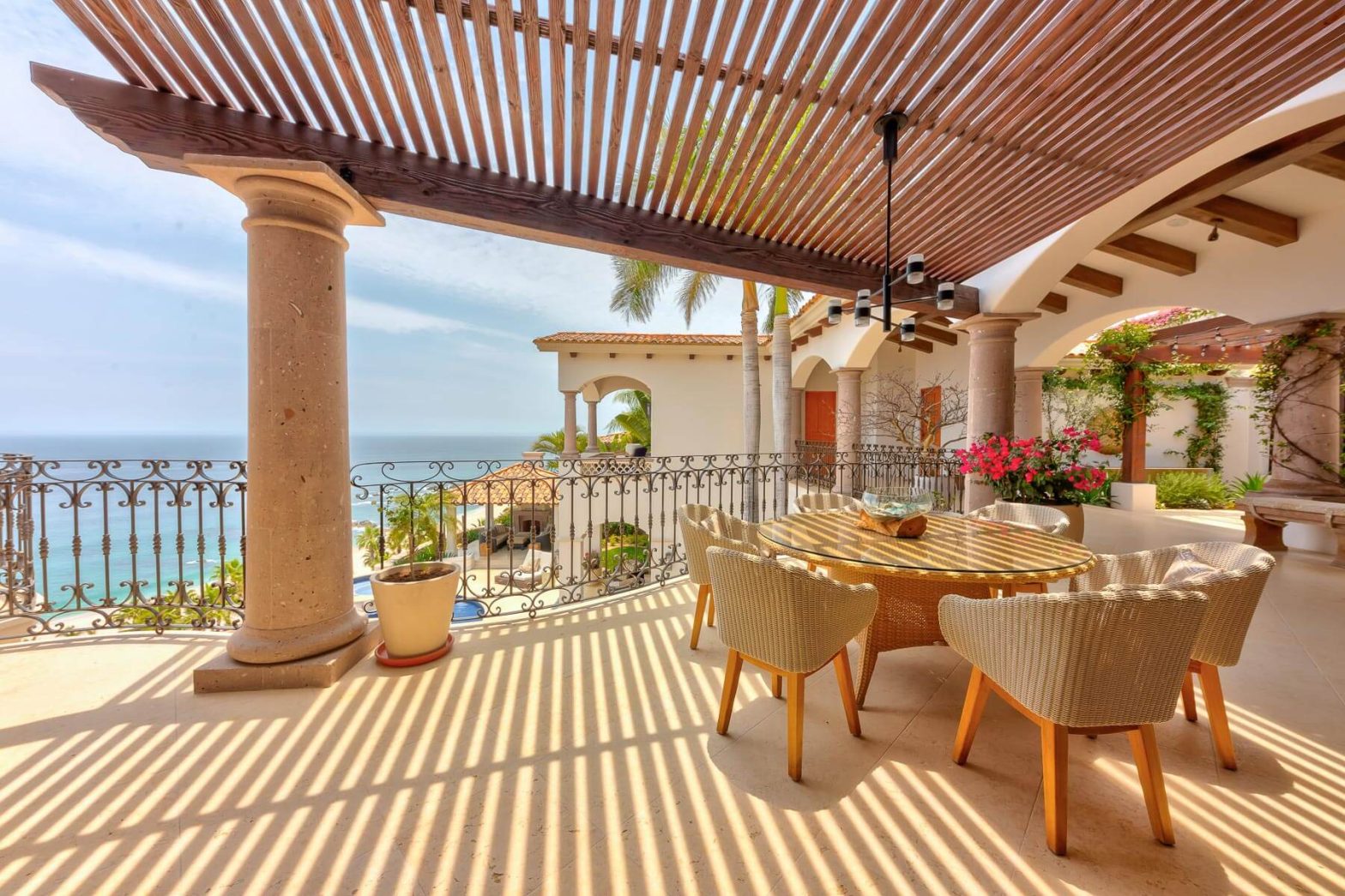 outdoor patio at our Palmilla Luxury Villas
